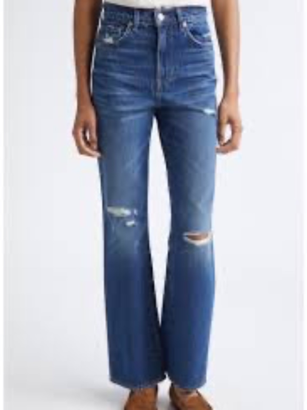 Veronica Beard Dylan High Rise Full Length Straight Jeans Women's Size 26 Denim